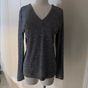 G by Giuliana Black V-Neck Sweater